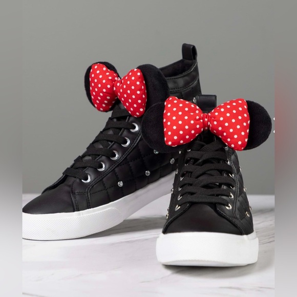NWT Ground Up Disney Minnie Mouse Hi-top sneakers women size 11 - Picture 2 of 12